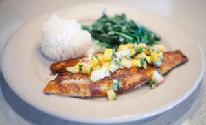 Blackened Asian Sea Bass