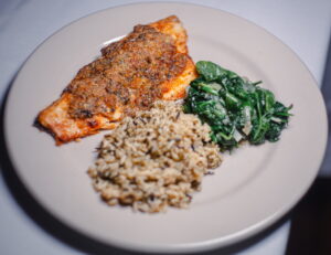 Blackened Asian Seabass